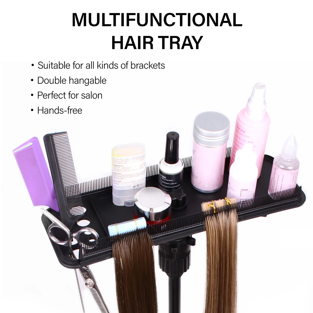 Wig tripod Accessories Multifunction Hair Tray For Mannequin Head Tripod Stand Tray Convenient Wig Making Kit For Adjustable