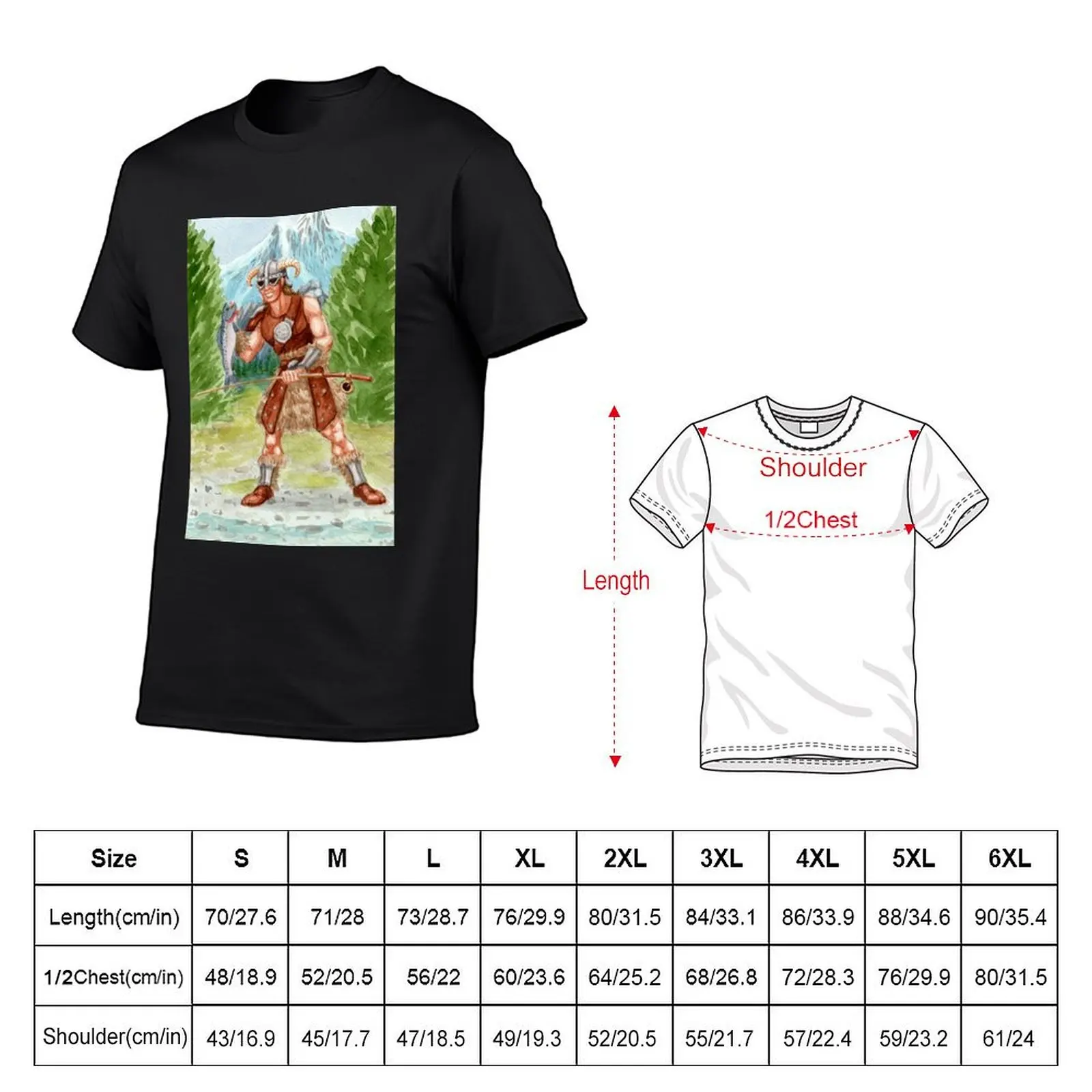 Fly Fishing Dragonborn T-Shirt blacks new edition outfits for men