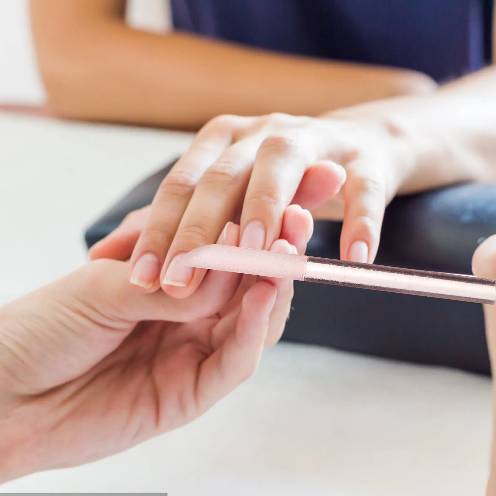 

2Pcs Glass Nail File Portable Manicure Tool for Women Salon Quality Reusable Polishing Strip Glass Polishing Strip