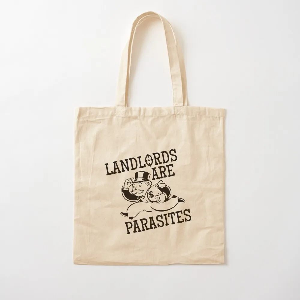 

Landlords Are Parasites Tote Bag tote eco pack men Portable shopping Canvas