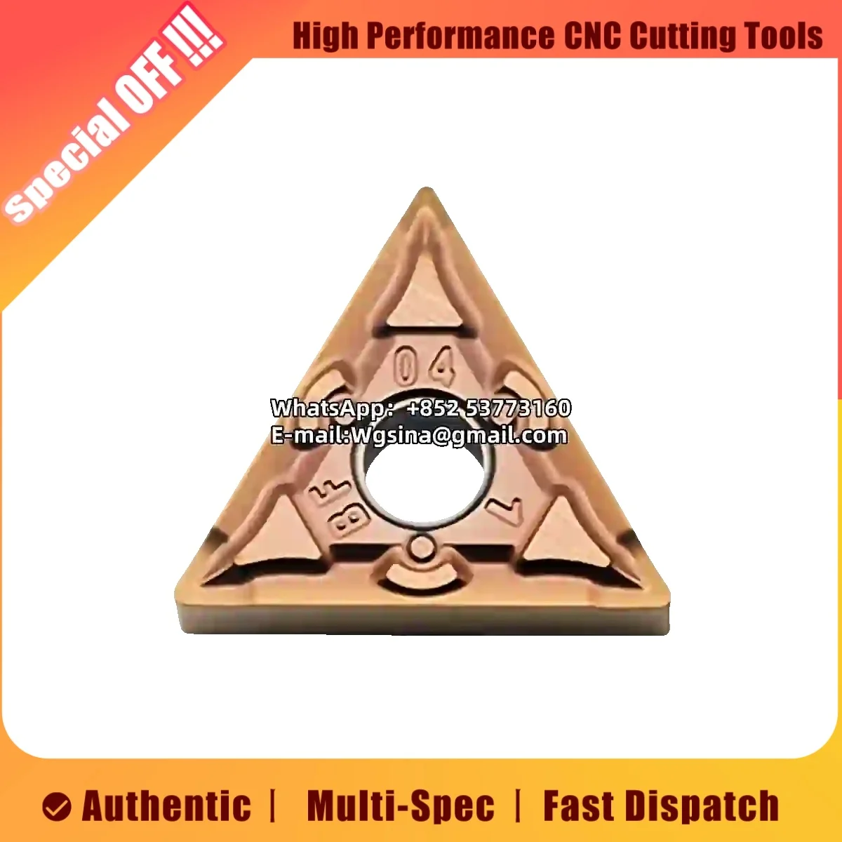 

100% Original Negative Angle Turning Blade TNMG 160404 160408 160412 -BM -BF -MA -MS HS7125 HS7225