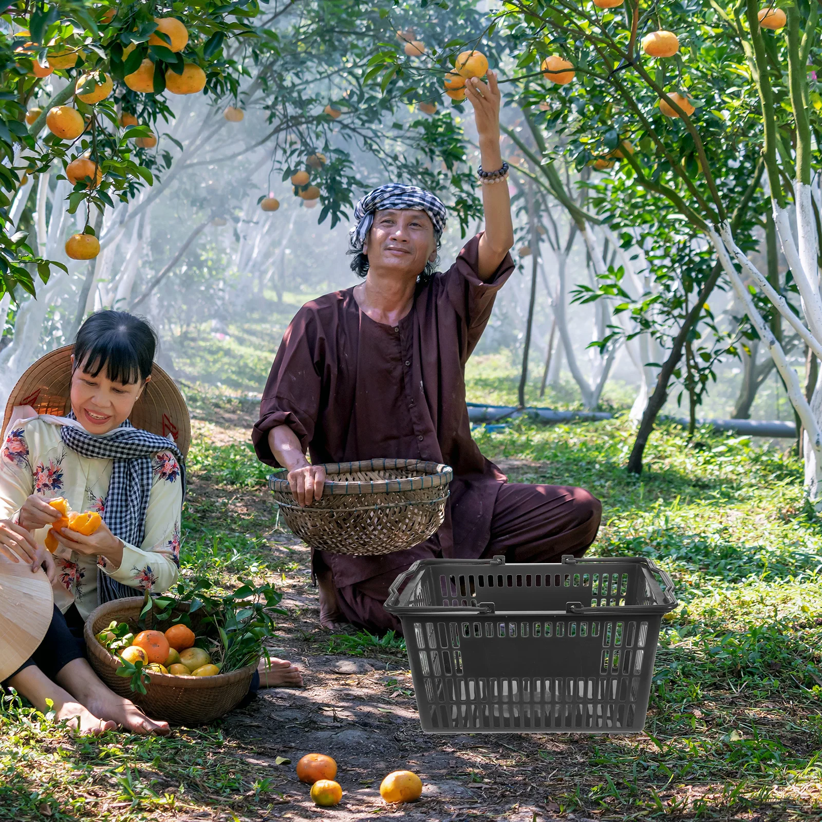 

Thickened Desktop Grocery Container Handheld Organizer Plastic For Supermarkets Snack Shops Bathroom Storage