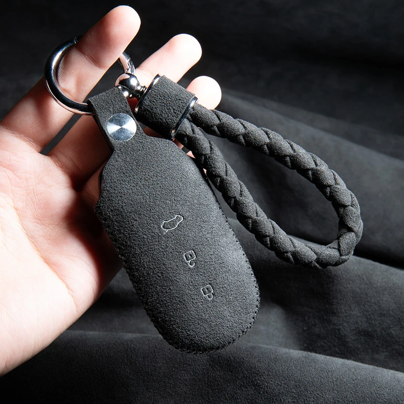 

Car Remote Key Case Cover For AITO M5 M7 Suede Car Key Protection Cover Fall Prevention Protection Key