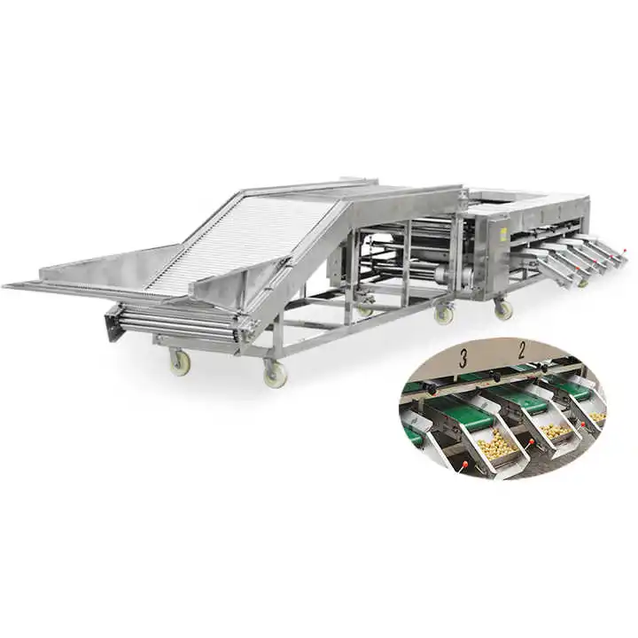 Potato Sorting Machine Potato Sweet Potato Grading Machine Kiwi Fruit And Vegetable Sorting Roller Fruit Grading Machine