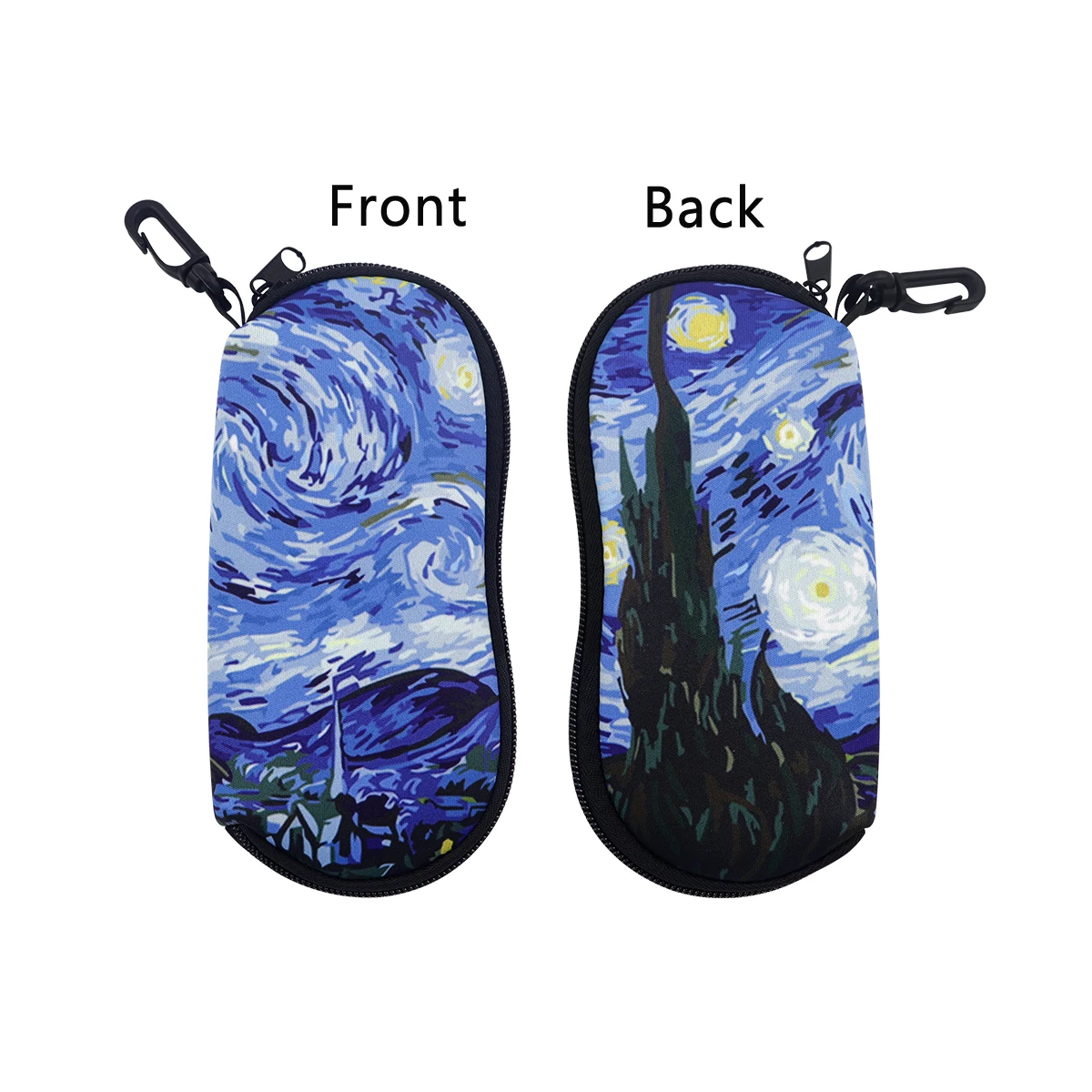 Oil Painting Glasses Case Scenery Glasses Protective Shell Clothing Accessories Men Women Fashion Glasses Bag Gifts for Friends