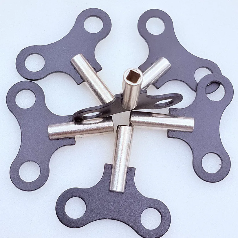 Clés de remontage trois-cinq pour horloges murales et de sol, accessoires de clé ouverte trois-cinq pour mécanismes d'horlogerie