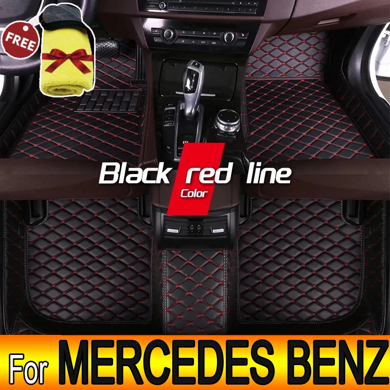 Car Floor Mats For MERCEDES BENZ A-Class W169 W176 A45 AMG A-Class A170 W245 W246 B-Class C coupe AMG C  Car Accessories