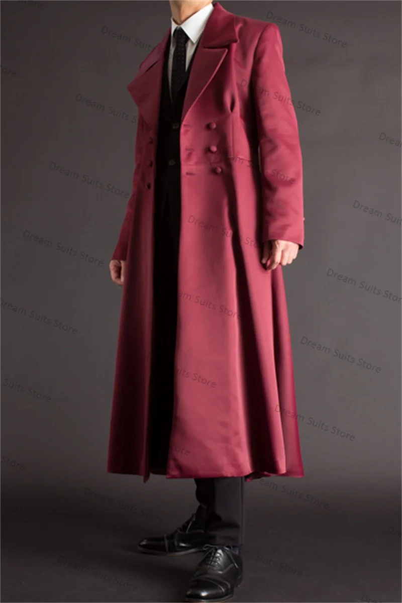 

Autumn Velvet Men Suits Set 2 Pieces Long Blazer+Cotton Pants Customized Formal Office Business Jacket Wedding Tuxedo Coats