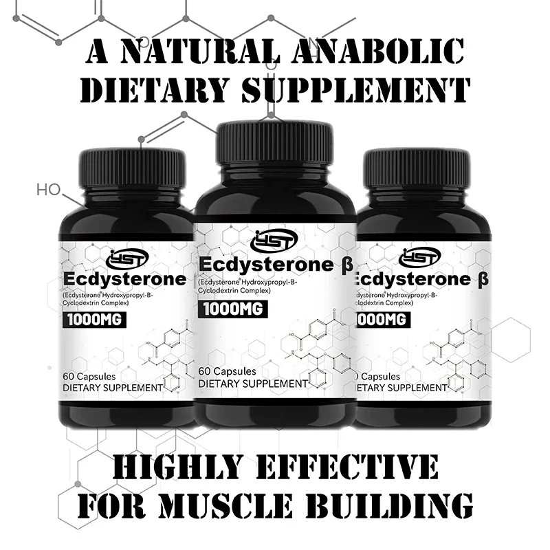 Ecdysterone Capsule Muscle Mass Increase Size Anabolic Activity Support Muscle Development Physical Strength Increase