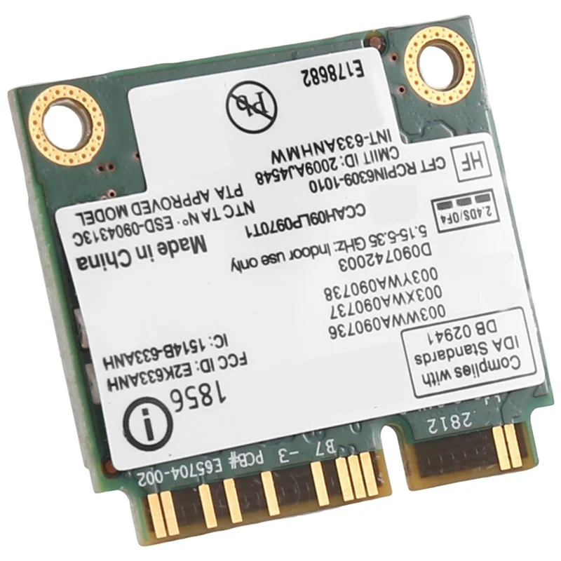 Top-3X 6300AGN 633ANHMW การ์ด Wifi ไร้สาย Mini Pcie การ์ด 802.11A/G/N 2.4G + 5.0 Ghz สําหรับ Lenovo Thinkpad T410 T420 T430 X220