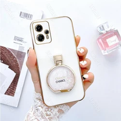 G 13 23 Quicksand Perfume Holder Phone Case On For Mototola Moto G13 G23 MotoG13 MotorolaG23 motog23 Stand Cover