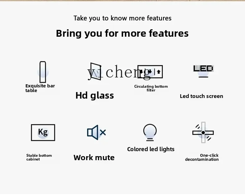 TQH vertical small glass fish tank living room ecological bottom filter household integrated goldfish tank