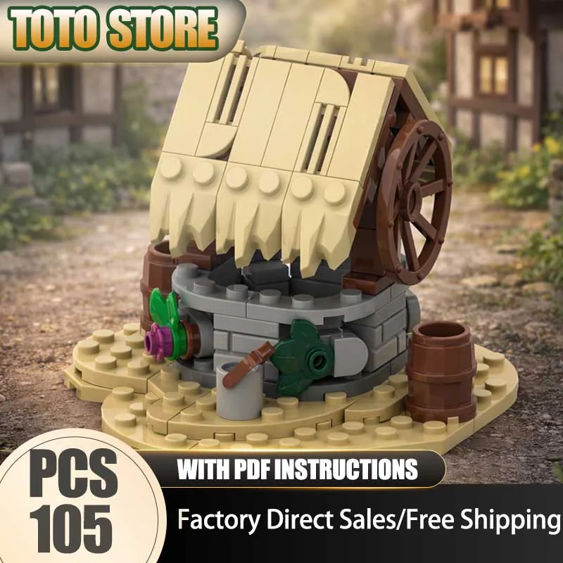 

Medieval Model Moc Building Bricks Castle Water Well Model Technology Modular Blocks Gifts Christmas Toys DIY Sets Assembly