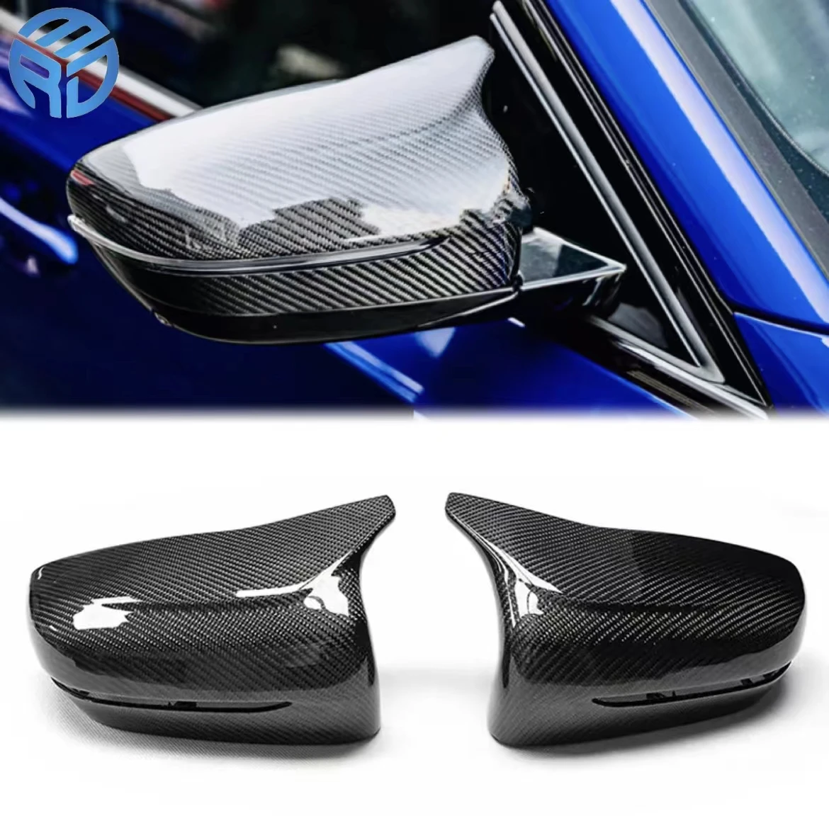 

New MRD Carbon Fiber Mirror Caps for G20 G28 2019+ 3 Series M5 Style Mirror Covers LHD RHD