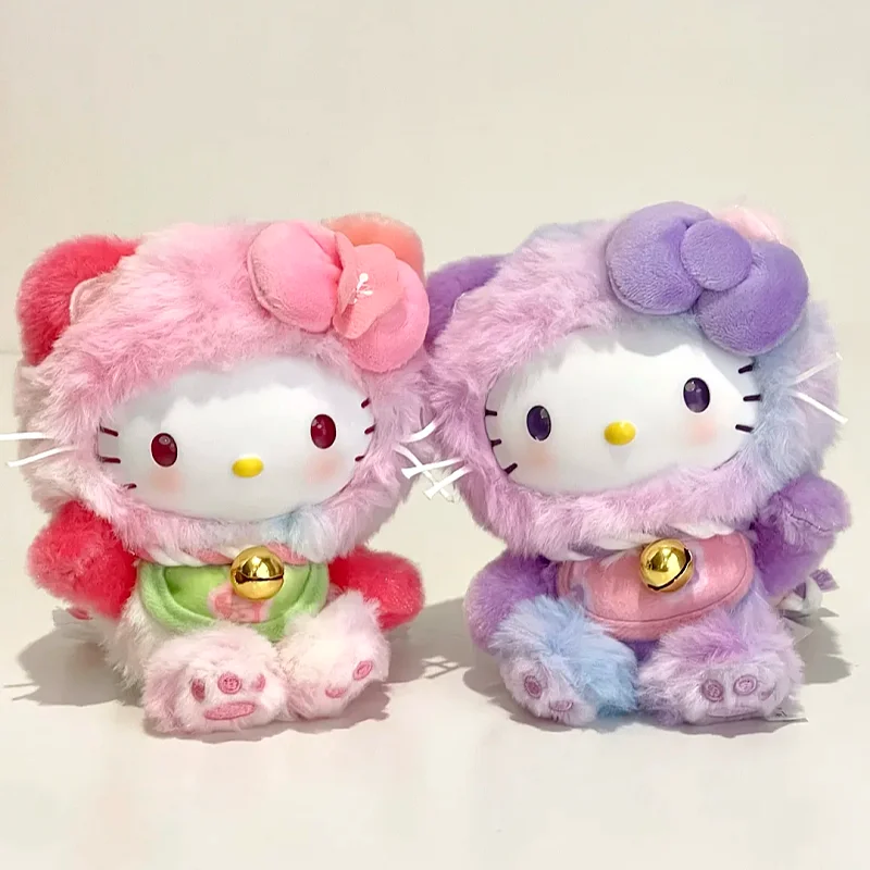 

Genuine Sanrio Hello Kitty Meow's Blessing Plush Blind Box Cute Doll Bag Pendant Desktop Decor Collectible Toy For Girls