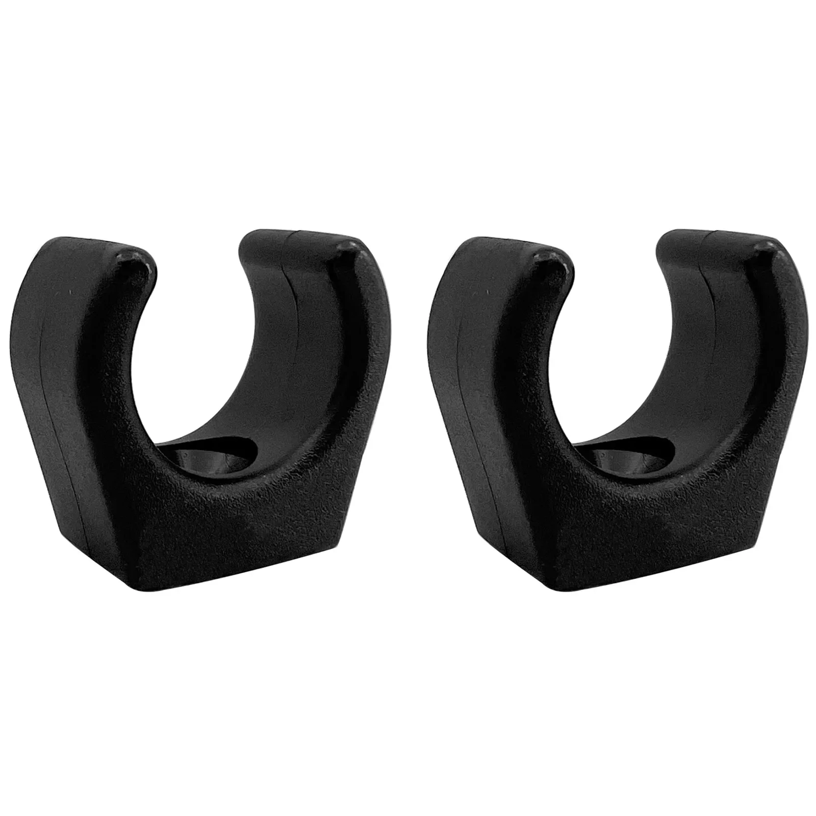 High Quality Ladder Hook Clips Pipe Clamps For 24mm Tube 1pc/2pcs 26mm*32mm Black Boat Yacht Marine Accessories