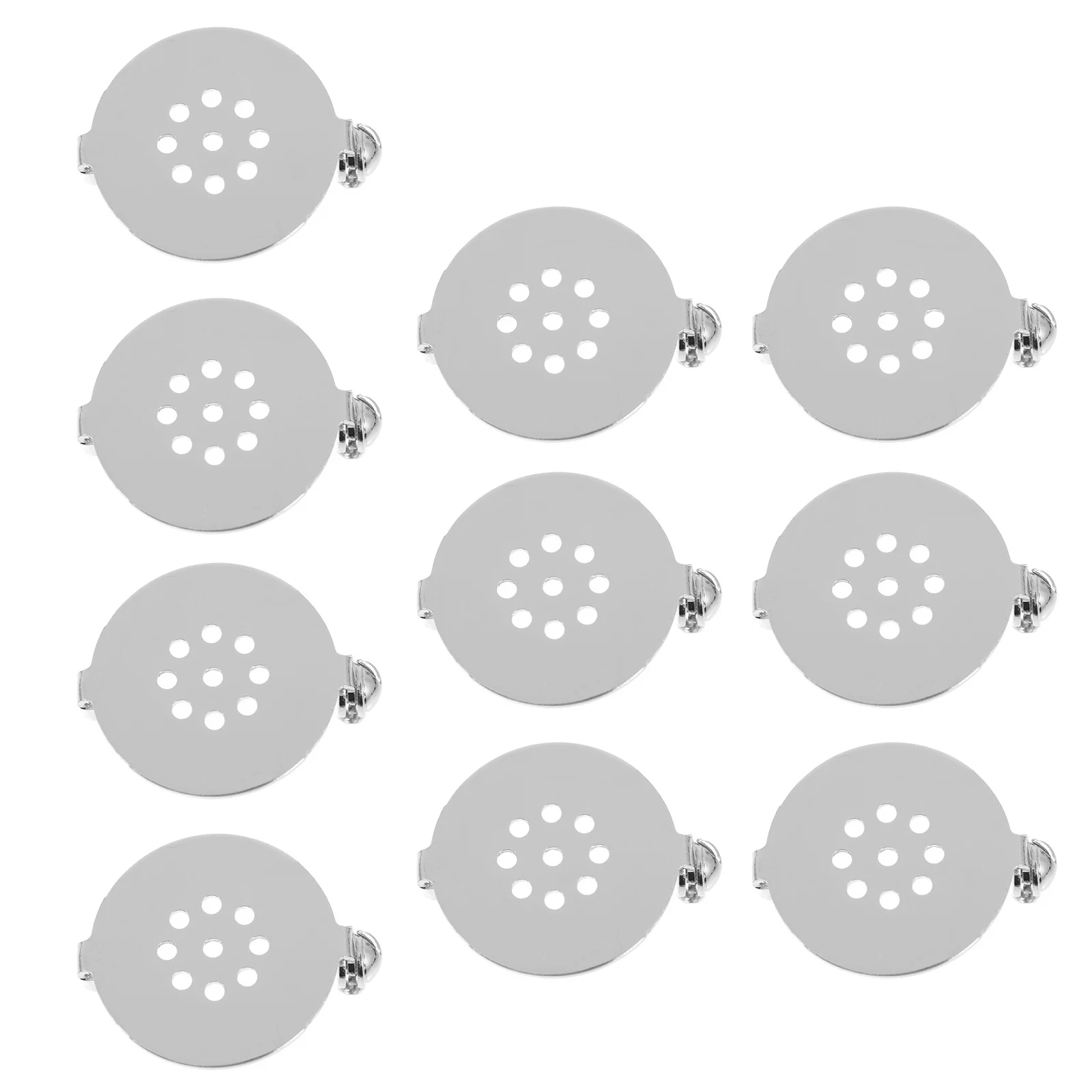

10Pcs Brooch Bases DIY Creative Jewelry Making Accessories Safety Pin Tray Durable Premium Material Brooch Blank Tray