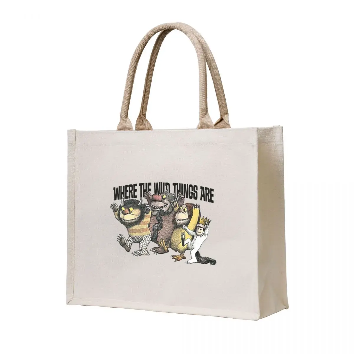 

WHERE THE WILD THINGS ARE TShirt Tote Bag female bag tote bags aesthetic reusable shopping bag