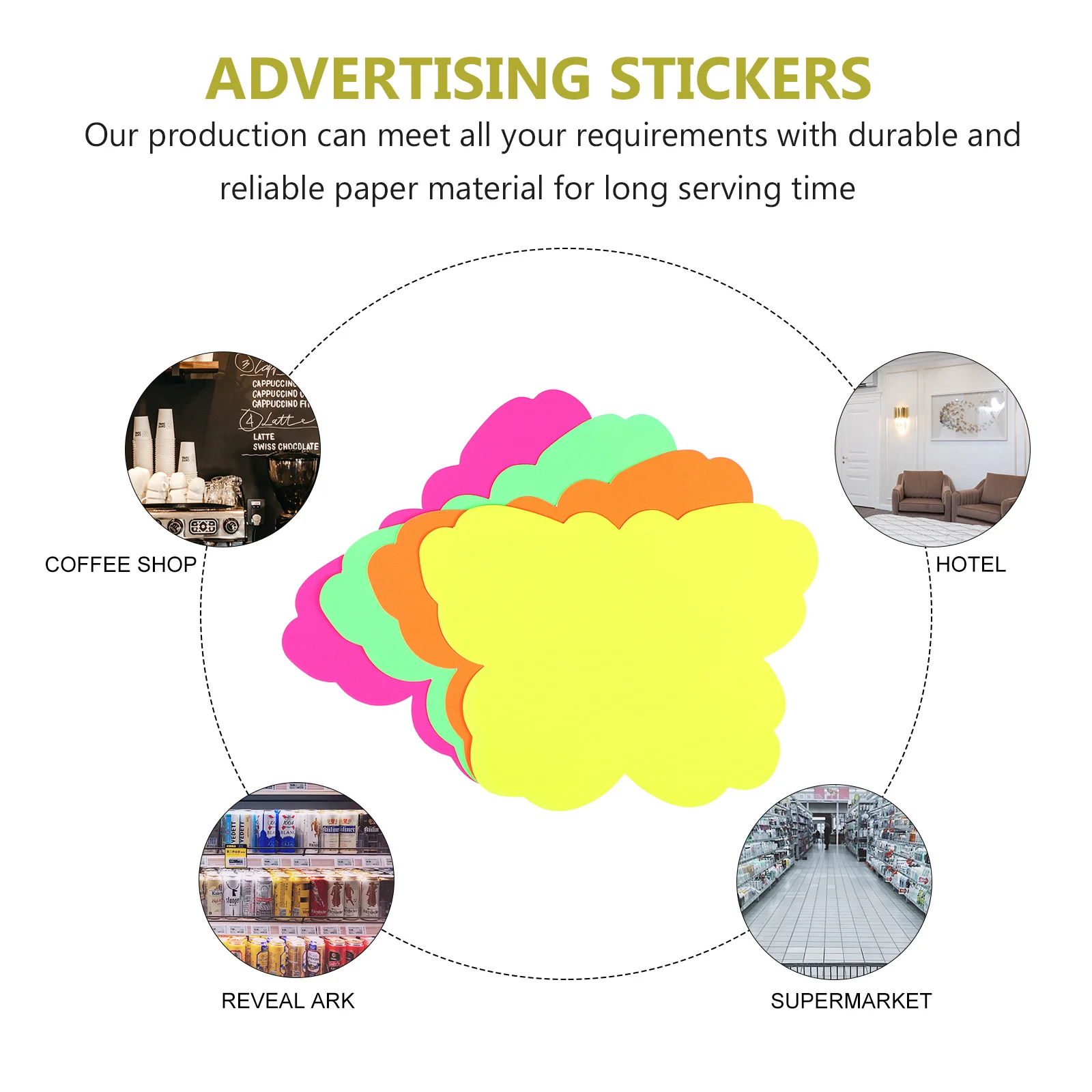 

40 шт. ценники, бумажный материал, яркий цвет для супермаркетов, розничные магазины, коммерческое использование, знаки на рынке, креативные этикетки