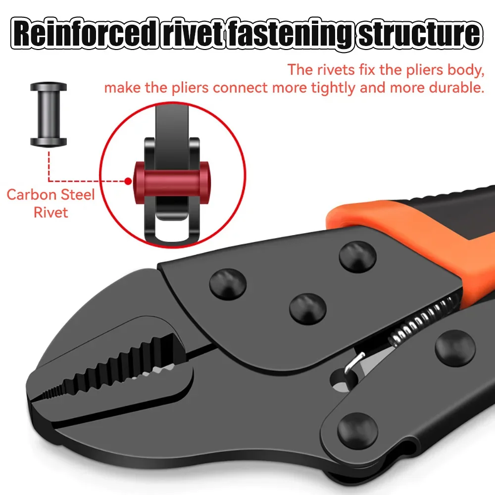 1 PC GREENER Strong Pliers Clamp Multi-functional Manual Universal Industrial-grade Pressure Wire Cutters Fixed Tool Plus Force