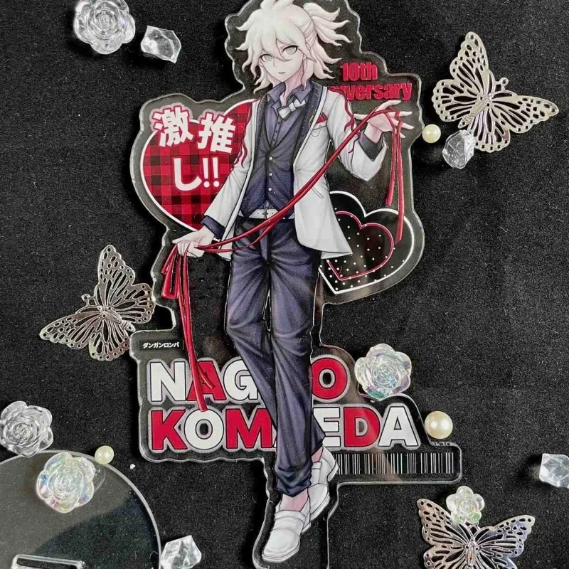 

NEW Game 10CM Danganronpa Nagito Komaeda Anime Figure Acrylic Stand Model Plate Desktop Ornament Gift Standing Sign Fans Gift