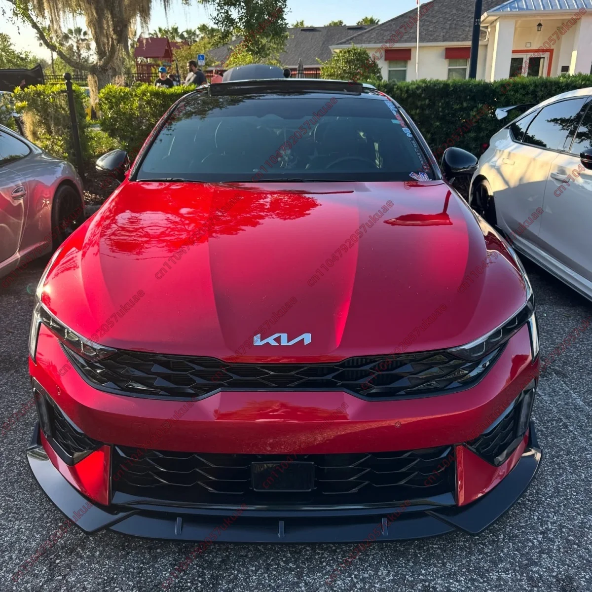 

Gloss Black Front Lip Splitter Lip For KIA K5 GT EX LX LXS 2021 2022 2023 2024 2025 2026 Sedan Spoiler Body Kits Tuning Aerokit