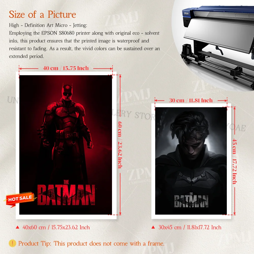 Leinwand gedruckt Home Dekoration Malerei DC Comics Justice League Superheld Film Batman Poster Wand Kunst Bild Zimmer rahmenlos – Detail 3