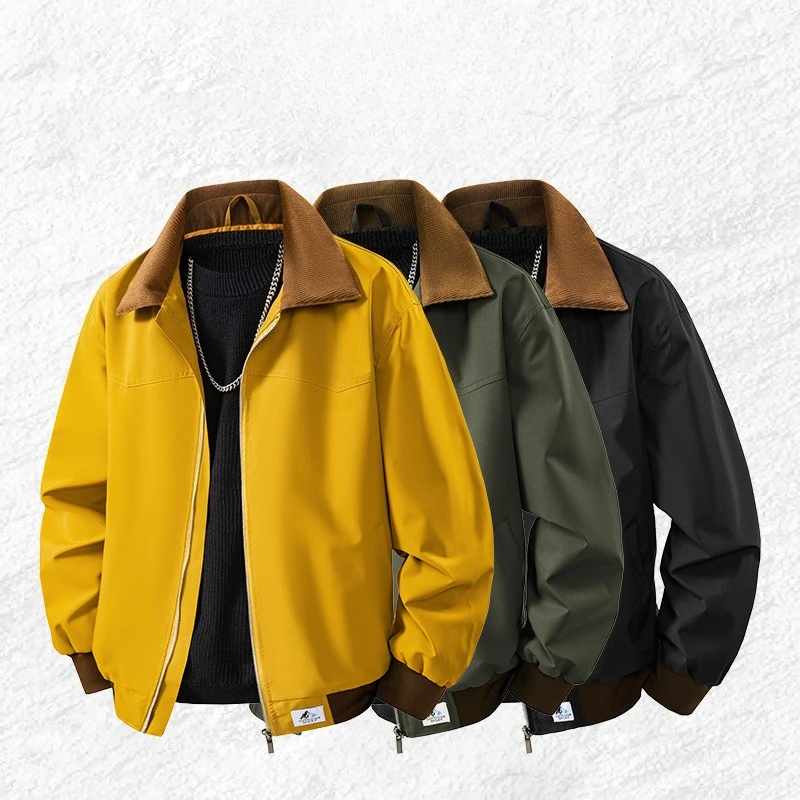 

Men's Padded Workwear Jacket Autumn Winter Casual Fashion Sports Padded Coat Men Slim Stretch Outdoor Mens Cotton Cargo Jackets