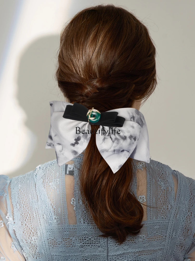 High-End Barrettes Fabric Bow Hair Accessories a Gust of Neo-Chinese Wind