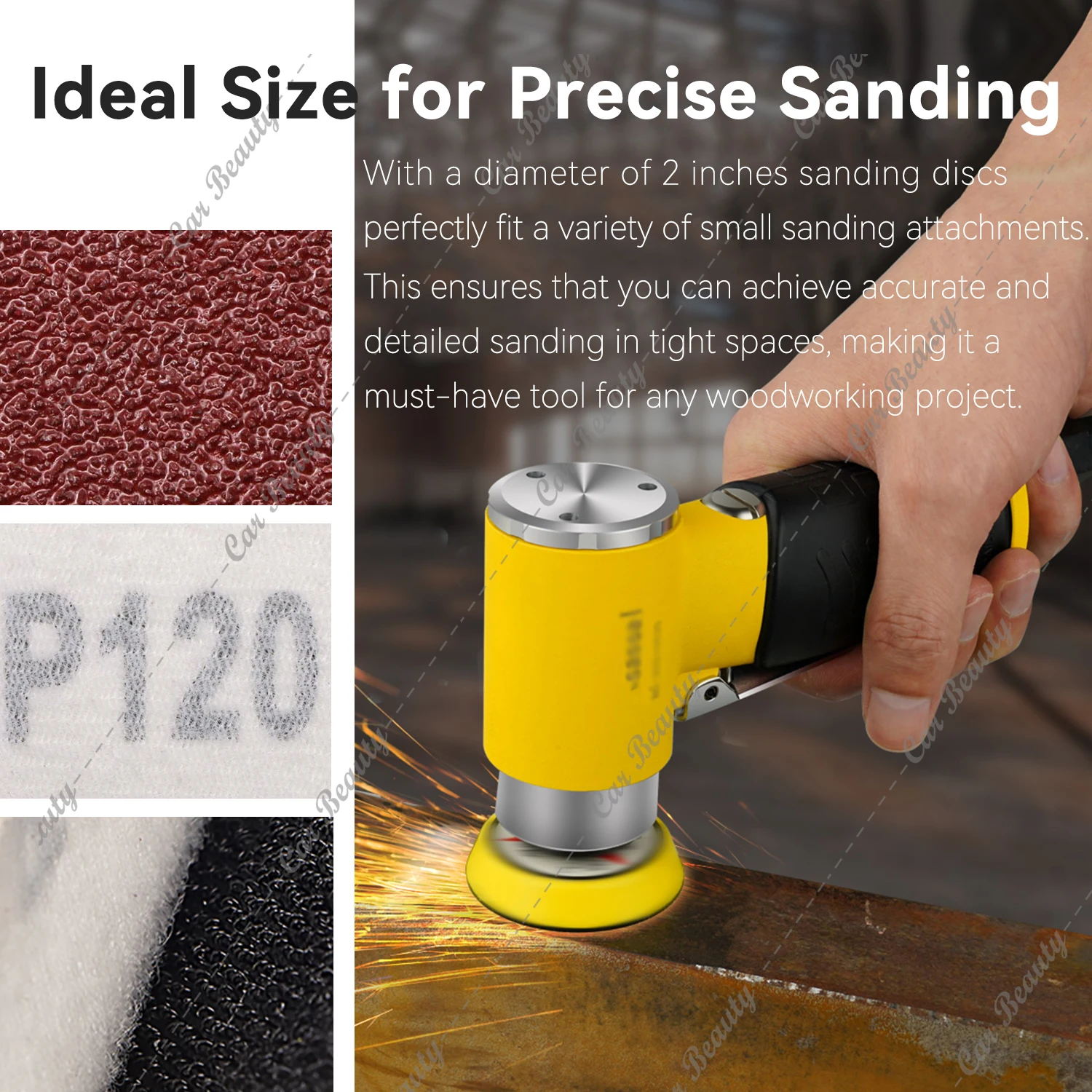 2 Inch 50mm Round Sandpaper 60-5000 Grit for Hook and Loop Sanding Disc Pad for Sanders Drill Grinder and Rotary Tools Polishing