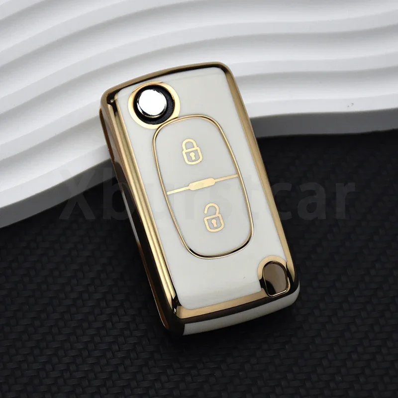 2/3 Buttons Auto Shell Fob for Peugeot 107 207 307 308 407 607 3008 5008 for Citroen Xsara C5 C6 C8 TPU Car Flip Key Case Cover