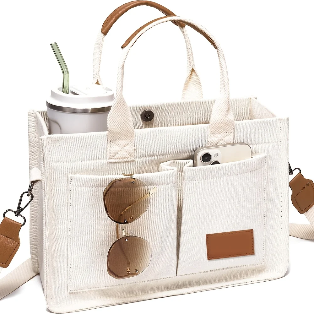 Women's Nurse & Teacher Work Tote Bag with Crossbody Purse, Multi- Satchel Handbag Suitable for Travel, College, Essentials