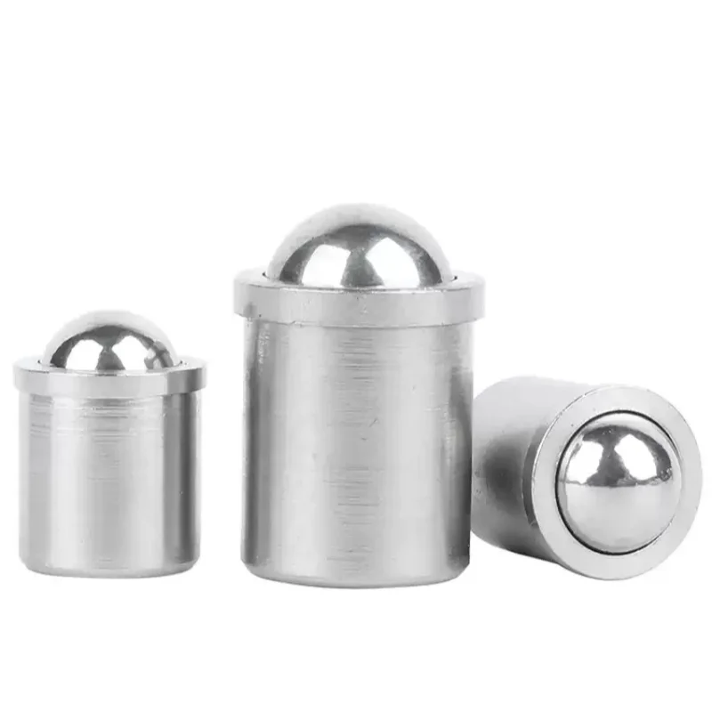 Straight Push Type Spring Plunger D3 D4 D5 D6 D8 D10 D12 304 Stainless Steel Press Fit Locator with POM Ball Head