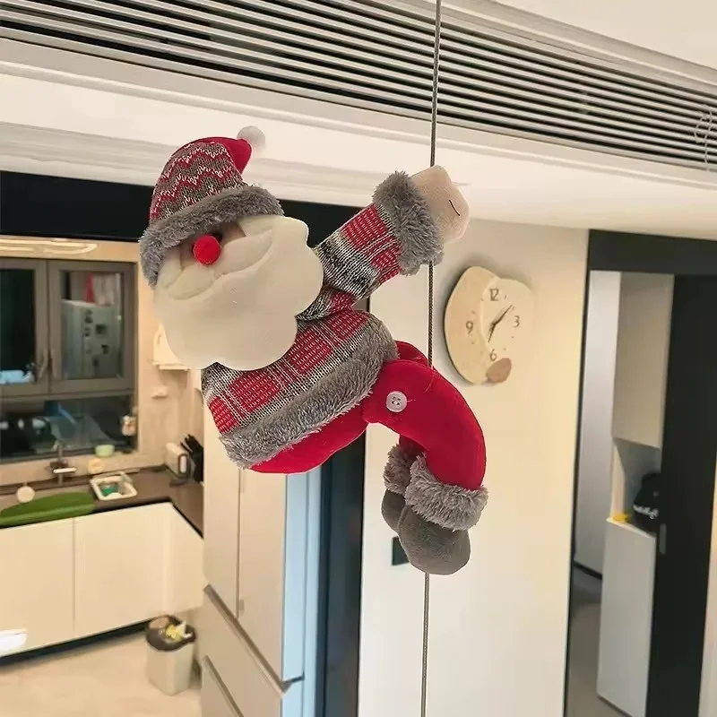 

Christmas Curtain Accessory - Cartoon Santa Snowman Elk Clasp for Home Hotel Bedroom Xmas Curtain Decor