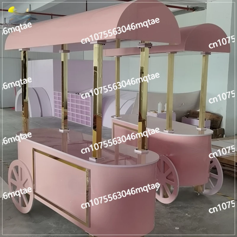 

Wholesale Customized Baby Shower Candy Bar Cart Food Carts Party Decoration for Wedding