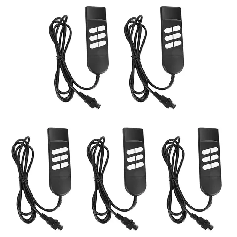 A93E-5X Electric Recliner Chairs Controller 6Button 5Pins Hand Switch For Home Appliance Adjustable Bed Lift Chairs Recliners