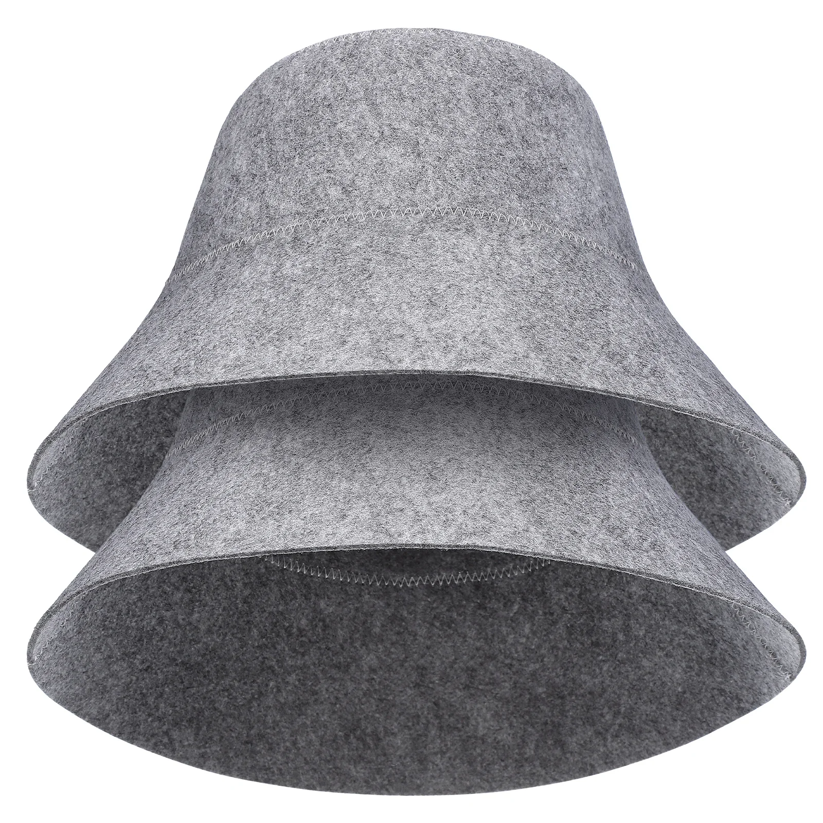 

2pcs Felt Hat Bathing Cap Water Absorption Heat Insulation For Shower Spa Sauna Room Bathroom Supplies Sauna Accessories
