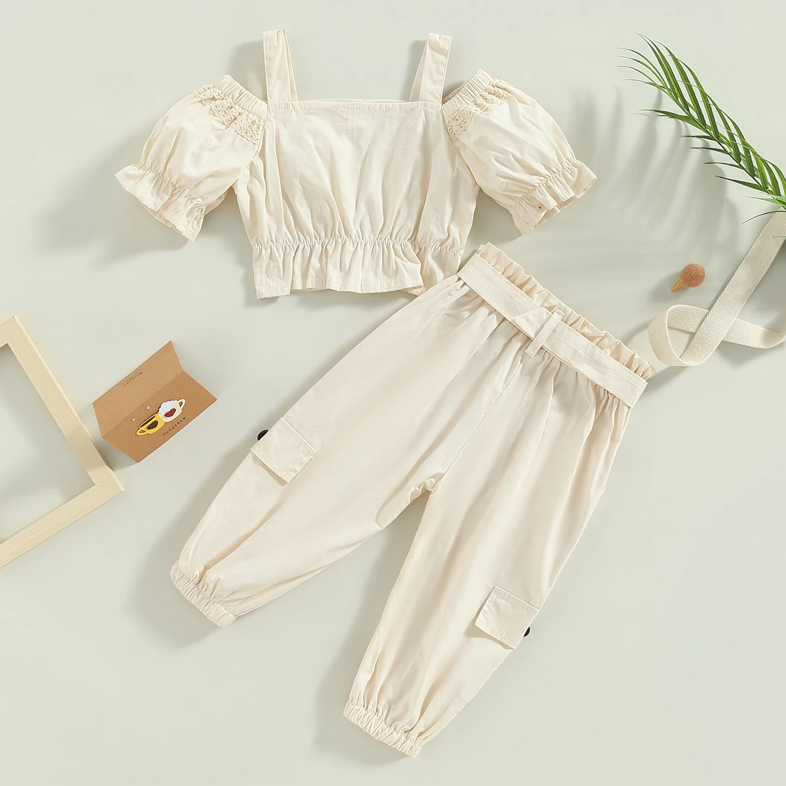 Girls Off Shoulder Set 3