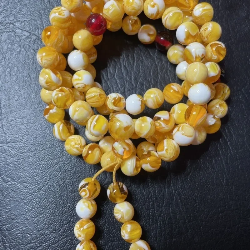 Beeswax Amber Popular Style 108 More Circles Men and Women The Same Style
