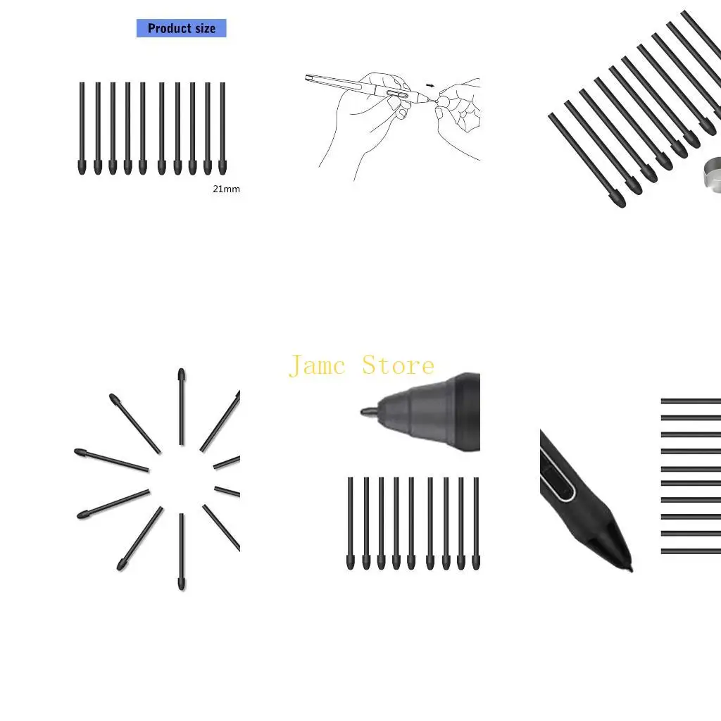 

LX0B, 10 шт., профессиональные перья для планшетов, эргономичный зажим PW517 PW110 для KD200