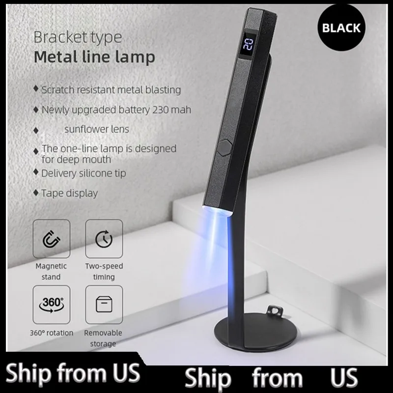 【WINTER】Portable Pink LED Nail Art Lamp With 360-Degree Rotating Stand- Compact Design For Manicure-Preferably Lightweight