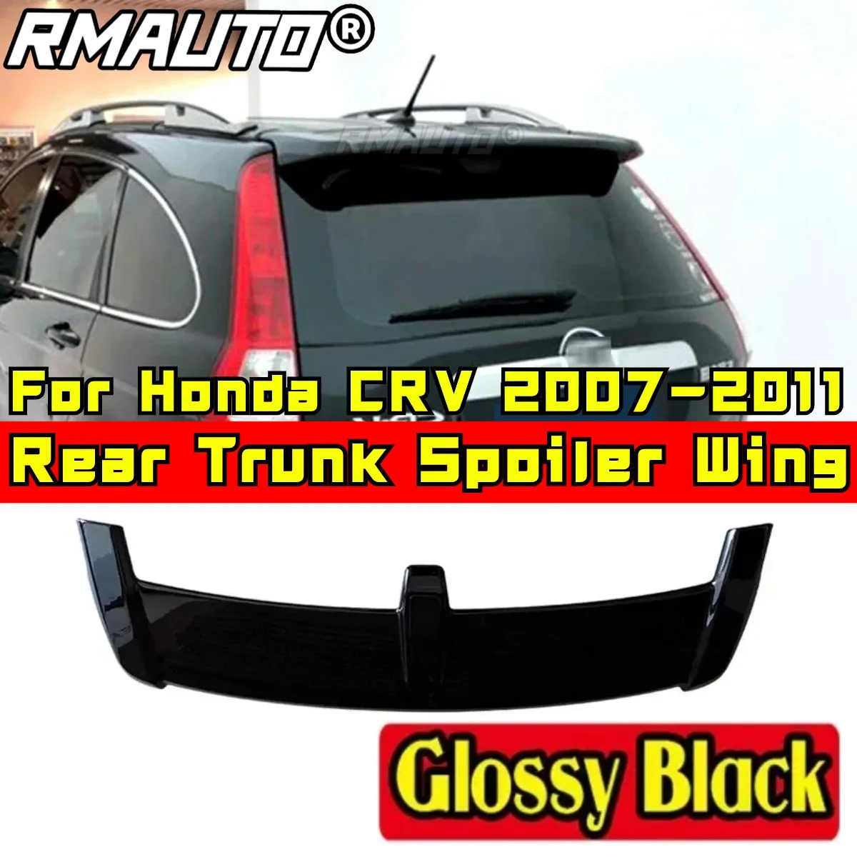 

Car Rear Roof Spoiler Body Kit ABS Plastic Car Rear Spoiler Wing For Honda CRV Gen 3 2007 2008 2009 2010 2011 Car Accessories