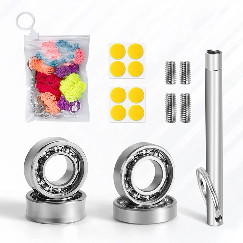 Yoyo Bearing Kit,24 Yoyo Strings,16 Silicone Pads,4 10 Ball Unresponsive Bearing,4 Narrow C Responsive Bearing