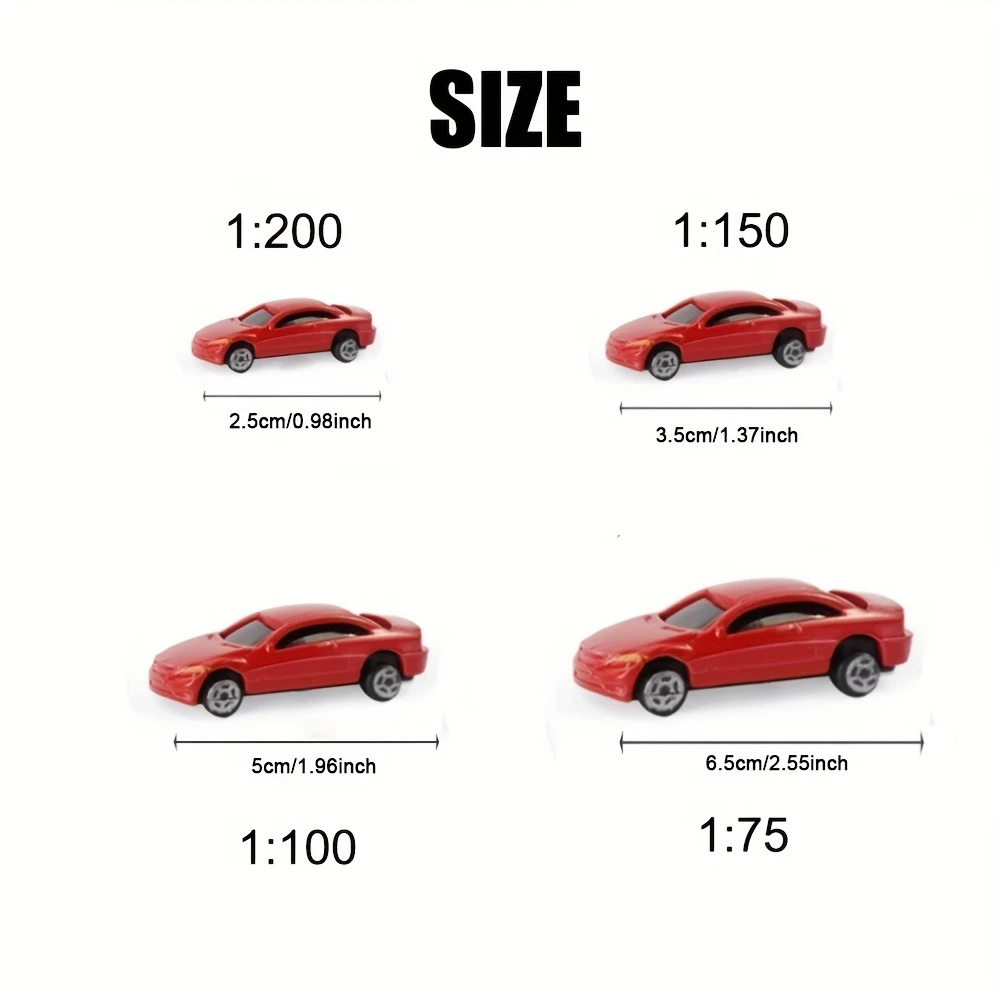 12 ชิ้นรถขนาดเล็กรุ่น Scale 1:75/100/150/200 ชุดสีฉากพลาสติก Street Building ชุดรถไฟอาคารชุด