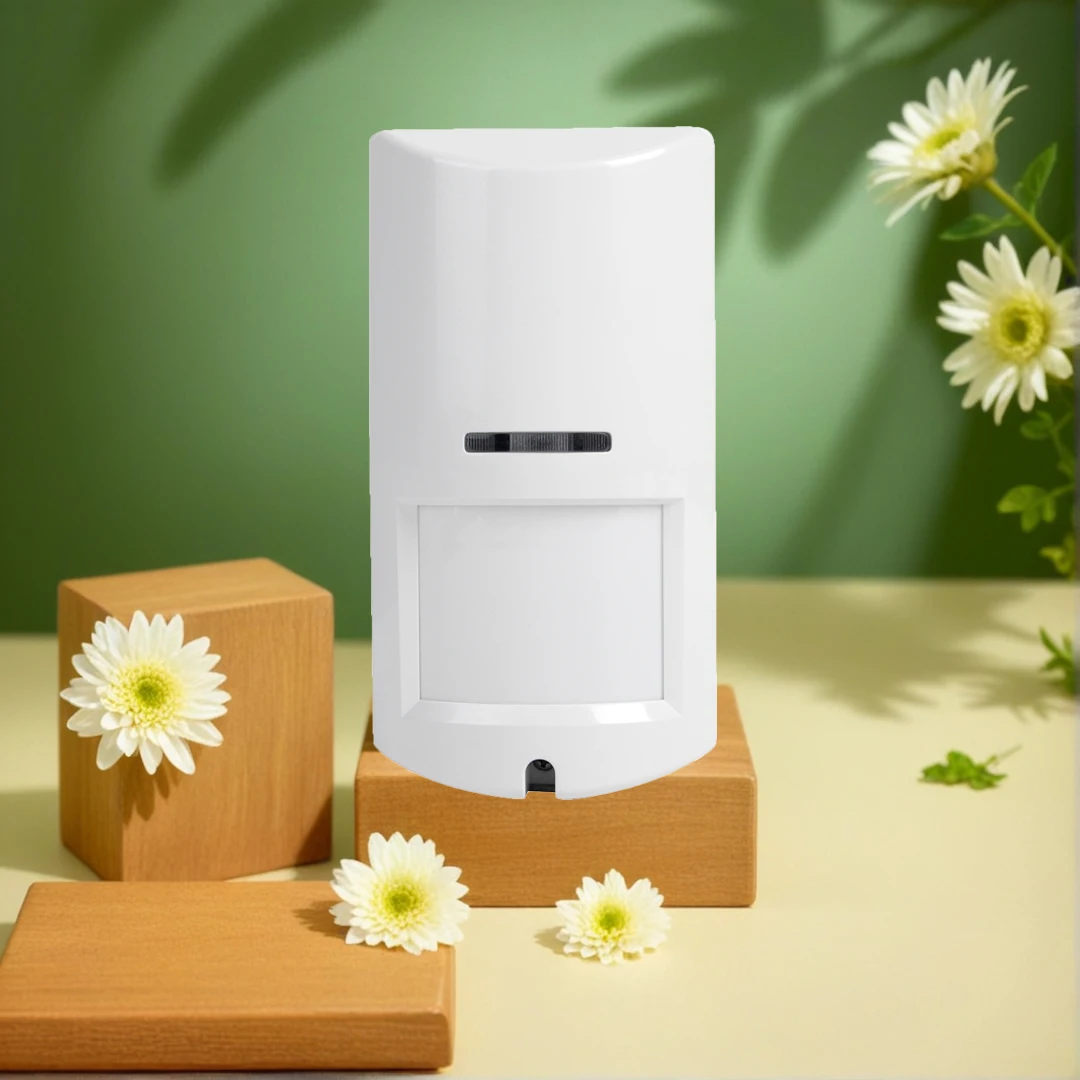 

High-Accuracy Outdoor Indoor Wired PIR Microwave Motion Sensor - Pet Immunity, Wall Mount, 12-24V DC Security Device, Anti-mask