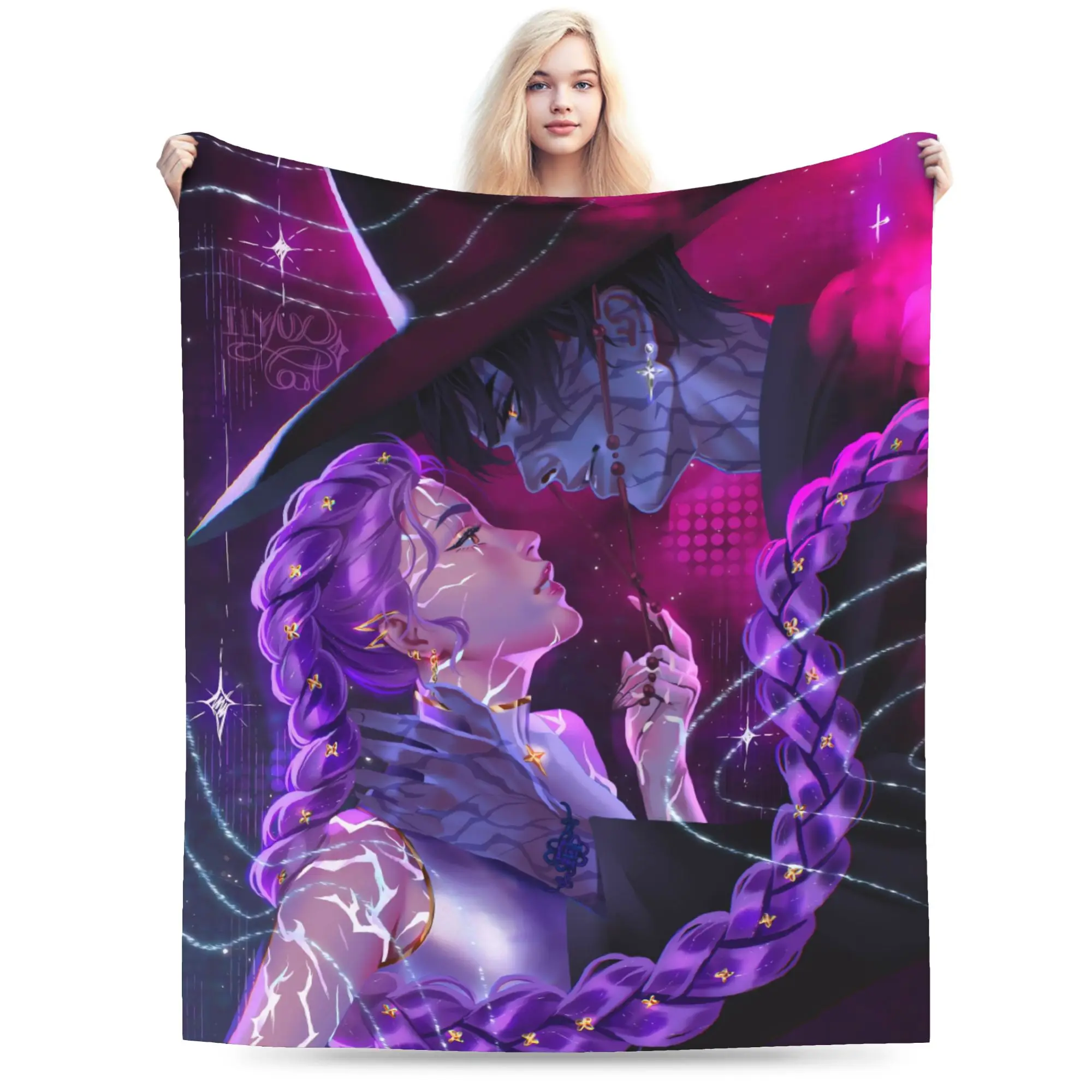 

KPop Demon Hunter Blanket Quality Super Warm Throw Blanket Autumn Kids Adult Home Decor Print Bedspread