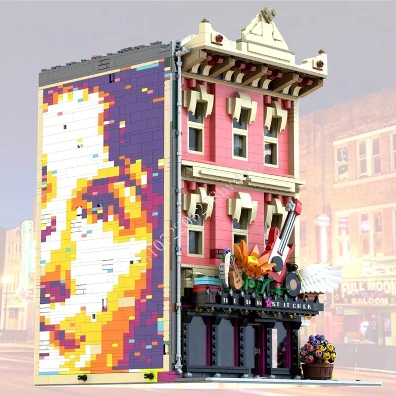 4711PCS The Songstitcher Modular MOC Creative street view Model Custom Puzzles Architecture DIY Education Assembly Toys Gifts