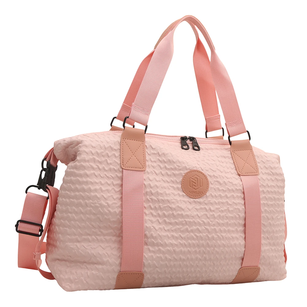 

Women Exercise Shoulder Bag Large Capacity Gym Crossbody Bag Lightweight Weekender Overnight Bag Female Yoga Handbag