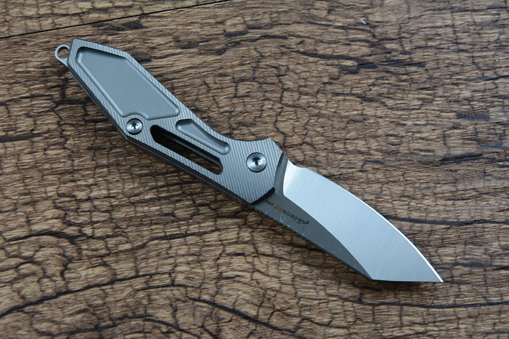 Pioneer EDC Folding Pocket Knife 14C28N Blade Copper Washer TC4 Titanium Handle Slip Joint Outdoor Tool XD059
