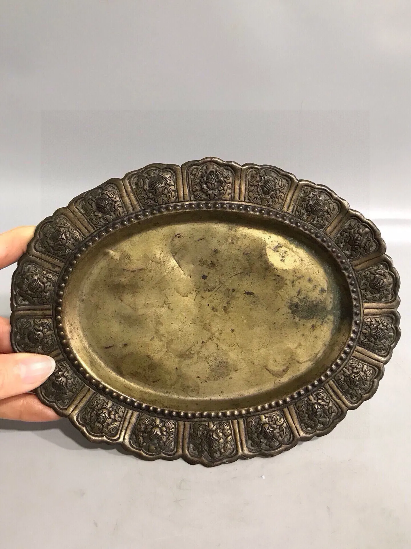 Tibetan ornament, three sided black sky seal ornament, solid cloud iron rectangular diamond pestle, Tibetan seal